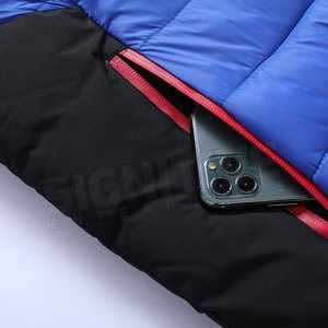 OEM Service Custom Logo Knitted Puffer Jacket Best Selling Solid Color Men's Winter <b>Spring</b> Breathable Fabric Warm - Product Image 3