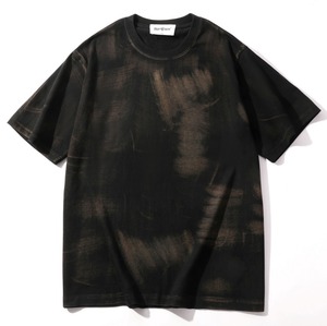 Camiseta unisex de gran tamaño con tinte de corbata 100% algodón estambre 250 gramos transpirable diseño de hombro caído para hombres y mujeres - Product Image 1