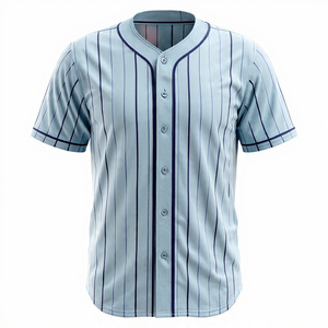 เสื้อเจอร์ซีย์เล่นเบสบอลสำหรับผู้ชาย, เสื้อ100% น้ำหนักเบากระดุมทำจากโพลีเอสเตอร์ - Product Image 3