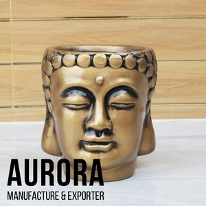 Macetas de Cerámica con Forma de Rostro de Buda, Estilo Vietnamita, Decoración Ecológica para Jardín con Orificio de Drenaje y Logotipo Personalizado - Product Image 2