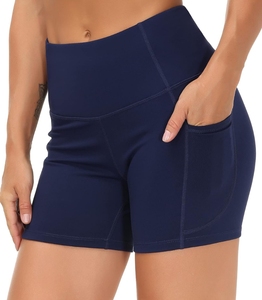 Short de motard de yoga sans couture personnalisé pour femmes prix de gros pantalon de sport tricoté à la taille croisée Shorts de fitness de gymnastique Scrunch Butt - Product Image 5