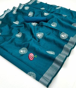 Nouveau travail spécial de broderie de créateur Beau vêtement de fête et de mariage Fantaisie Tissu Akira en coton doux Fantaisie Sare - Product Image 2