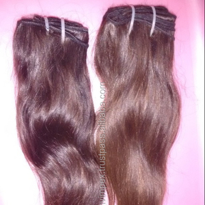 Pas de processus de vapeur. Tissage de cheveux humains Remy indiens vierges à la mode non traités de l'Inde. Cheveux indiens non transformés - Product Image 1