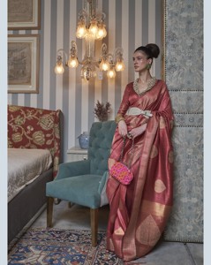 Dernier modèle de sari en soie tissée du sud de l'Inde, tendance, pour mariage et usage quotidien, sari pour femmes, grossiste exportateur Inde - Product Image 4