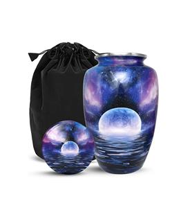 Urne Galaxy bleue pour cendres adulte homme et femme-Urne de crémation bleue pour hommes et femmes-Urne de lune pour adultes-Honore votre bien-aimé - Product Image 6