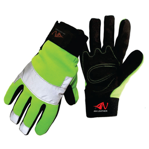 Gants de travail de sécurité pour mécaniciens-Cuir certifié anti-écrasement EN388 - Product Image 4
