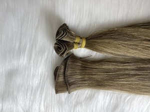 Extensiones de cabello virgen humano recto crudo vietnamita de alta calidad Extremo grueso Trama atada a mano Cabello doble dibujado - Product Image 5