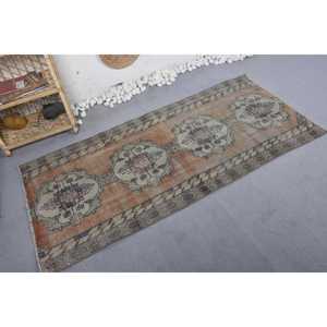 Tapis en laine beige marron classique Patchwork Design 2,8x6,2 pieds Technique de tissage plat pour couloir rectangulaire Tapis en jute Peau de vache Latex - Product Image 2