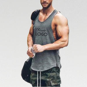 Wholesale Custom Logo Men's Acid Wash <b>Sleeveless</b> Tank <b>Tops</b> Fitness Sportswear Stringers - Product Image 1