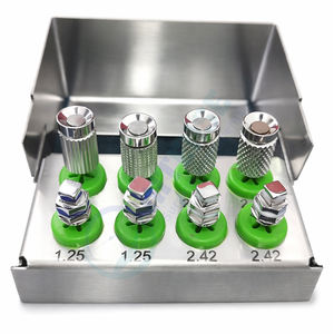 Juego de 8 Destornilladores Hexagonales Manuales para Implantes Dentales, de Acero Inoxidable, Instrumentos de Implantología Quirúrgica Intensiva, Largos y Cortos - Product Image 1