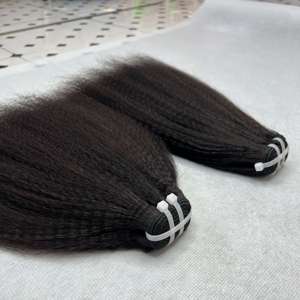Paquetes de cabello liso rizado vietnamita sin enredos/sin desprendimiento, extensiones de cabello liso rizado - Product Image 5