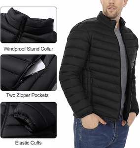 Veste d'hiver unisexe matelassée à capuche, style streetwear, écologique, coupe-vent, imperméable, personnalisable, chaude, pour l'extérieur, Expanza IND - Product Image 2