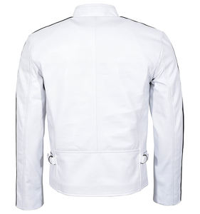 แจ็กเก็ตหนังผู้ชายสำหรับฤดูหนาว2022แฟชั่นสไตล์ไฮสตรีทคอตั้ง - Product Image 4