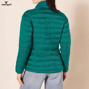 Custom Made Women Lightweight Puffer Jacket High Quality Full Zip Cotton Filling Long Length Breathable Waterproof Windproof - Product Image 3