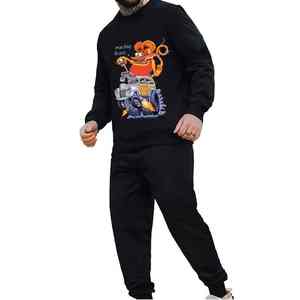 2025 hiver mode Design survêtement pour hommes haute qualité personnalisable DTG côté rayure pantalon avec Logo comprend pantalon et chemise - Product Image 1