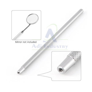 Poignées dentaires manuelles en acier inoxydable de haute qualité pour miroirs buccaux Poignée ergonomique Durable et réutilisable - Product Image 2