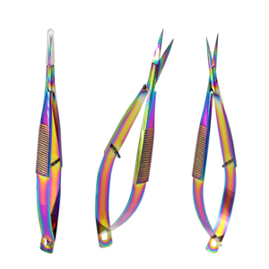 Eyelash <b>Spring</b> Scissors Custom logo <b>Small</b> Lash Scissors Private Packaging Micro <b>Spring</b> Scissors by Bahasa Pro - Product Image 4