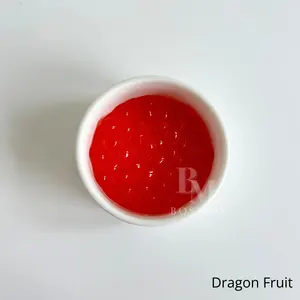 Bosmos_ Dragon Fruit Popping Boba 3.3kg- Best Taiwan Bubble Tea Supplier, Popping Boba