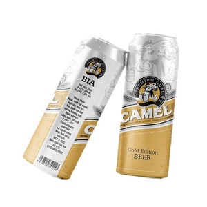 Vente en gros de bière blonde alcoolisée en conserve Bière OEM 4.5% d'alcool 330ml 500ml de A & B Vietnam Fabricant Private Label Gold - Product Image 2
