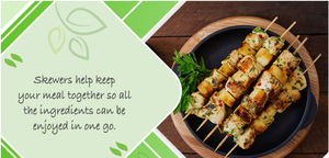 Eco-Friendly Bamboo Skewers - Strong, Smooth Surface, Ideal for Barbecue and Appetizers - Product Image 4