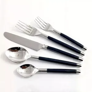 Conception personnalisée de qualité supérieure, ensemble de couverts jetables en acier inoxydable de qualité alimentaire pour hôtel, mariage, fourchette de service alimentaire - Product Image 3