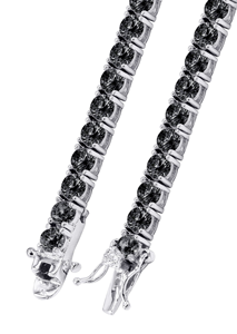 925 Silver Iced out <b>Tennis</b> Chain Necklace d Color Hip Hop Style with VVS Moissanite Diamond Women's <b>tennis</b> Chain Jewelry - Product Image 4