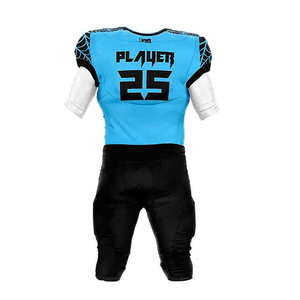 Ensemble d'uniformes de sport à manches courtes pour hommes, haut de maillot de football américain respirant, options de taille plus - Product Image 3