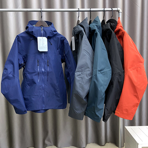 Logo personnalisé veste rigide pour hommes tissu imperméable coupe-vent activités d'été en plein air-randonnée camping grande taille anti-UV - Product Image 3