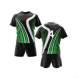 Vêtements de football rugby personnalisés 100% polyester Maillot de rugby personnalisé de haute qualité à quantité minimale de commande bas Conception libre Vêtements de football rugby Uniforme - Product Image 1
