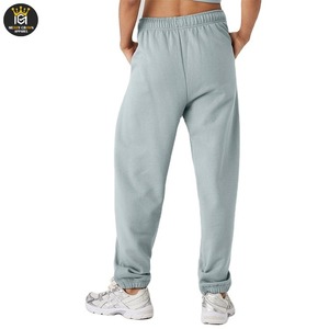 กางเกงวอร์มลำลองผ้าฝ้ายสำหรับผู้หญิง กางเกงจ็อกเกอร์ทรงตรง ใส่ได้ในฤดูหนาว มีโลโก้ ไซส์ใหญ่ เป็นมิตรกับสิ่งแวดล้อม กันน้ำ ระบายอากาศได้ดี - Product Image 2