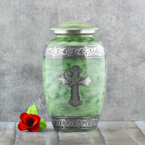 100% urna de cremación de metal orgánico Natural urnas para adultos de calidad superior para cenizas humanas urnas funerarias de cremación de metal hechas a mano - Product Image 5