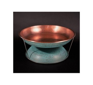 Plateau à huîtres en acier au design de luxe avec finition dorée avec taille et forme personnalisées utilisé pour servir un plateau à huîtres de fruits de mer - Product Image 3