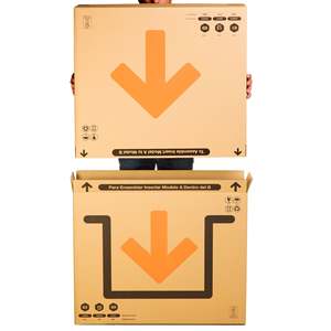 Modelo A+B, Cajas Cuadradas Grandes de 130x13x81 cm, Telescópicas y Robustas, para Televisores de hasta 55 Pulgadas, para Electrónica - Product Image 3