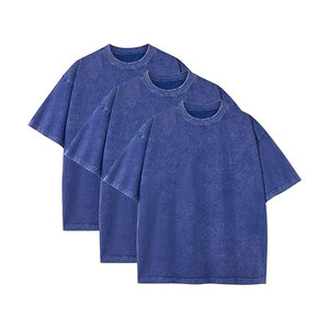 T-shirts délavés à l'acide de haute qualité pour hommes et femmes, t-shirts graphiques vintage, chemises en coton lourd, coupe régulière, t-shirts décontractés, vierges - Product Image 2