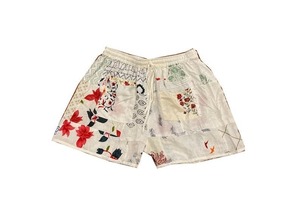 Venta al por mayor de verano para todas las estaciones de retazos Harem pantalones cortos para hombres y mujeres Cierre de cintura elástica Festival ropa para damas - Product Image 4
