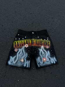 Conjunto de pantalones cortos de verano de algodón 100%, transpirable, ligero, ecológico, diseño impreso personalizado, técnica lavada con nailon - Product Image 6