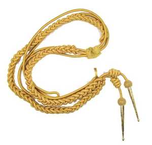 Aiguillette táctico para uniforme, cordón de hombro para uniforme táctico, accesorios de uniforme, dorado y plateado, Original, nuevo - Product Image 3