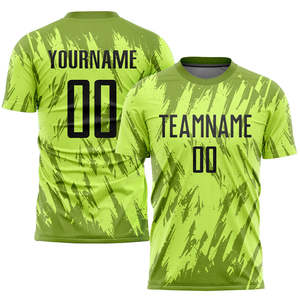 เสื้อฟุตบอลแบบซับลิเมชั่นสั่งทำขายส่ง ผ้าโพลีเอสเตอร์ 100% แห้งเร็ว ระบายอากาศได้ดี สำหรับผู้ใหญ่ ทุกเพศ ทุกวัย ชุดกีฬาแบบทีม บริการ OEM ทุกประเภท - Product Image 1