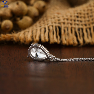 Colgante de diamante de pera TDW 1,05, oro blanco de 18K, Diamante certificado/no certificado | Cvd/Hpht, joyería - Product Image 3