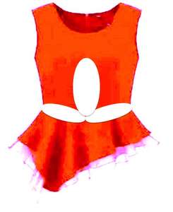 Women's Casual Cotton Knitted Jersey <b>Crop</b> <b>Top</b> for Autumn Spring Embroidered with Button Decoration by DaisyApparel in India - Product Image 1