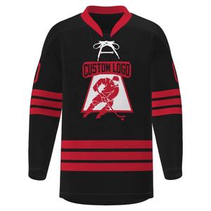 Sublimación personalizada bordada conjunto de Jersey de hockey sobre hielo para adultos jóvenes personalizado impreso cosido práctica ropa deportiva OEM - Product Image 1