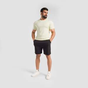 T-shirt de sport Prime Alpha 100 % coton jaune respirant tricoté 280 grammes compressé imprimé pour l'exercice - Product Image 4