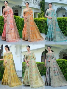 Belle georgette broderie séquence travail prêt à porter blouse dames femmes cousu readymade bas prix gros surat - Product Image 5