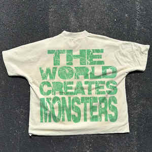 เสื้อยืดผู้ชายโอเวอร์ไซส์ลายกราฟิกทรงครอปเสื้อยืดแห้งเร็วผ้าฝ้าย100% พิมพ์ลายดีทีจีเสื้อยืดขายส่ง - Product Image 2