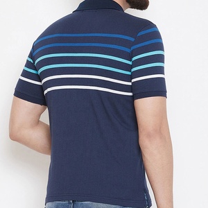Camiseta de Hombre de Manga Corta, de Secado Rápido, 100% Algodón Tejido, Corte Regular, Color Azul Marino, Rojo y Gris - Product Image 3