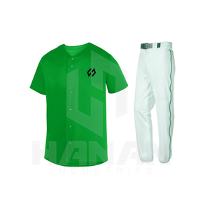 Conjunto de 2 piezas de uniforme de béisbol personalizado de poliéster-Jersey y pantalones de diseño personalizado para equipos o clubes a bajo precio - Product Image 2