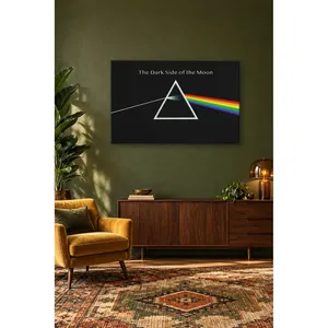 Impression sur toile Fida Dark Side of the Moon Rainbow Prism - Product Image 3