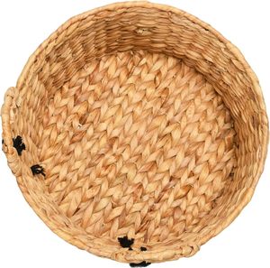 Best Quality Hand-<b>Woven</b> Water Hyacinth Smiling Face <b>Woven</b> Seagrass <b>Basket</b> Natural Wicker Storage <b>Basket</b> <b>Laundry</b> <b>Basket</b> - Product Image 2