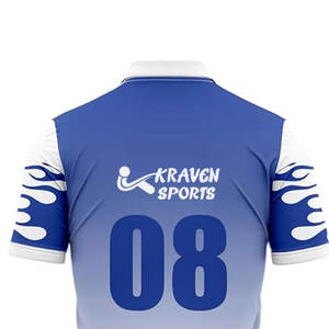 High Manufactured Custom Plain Design Sublimation Printed Cricket Jersey Top <b>Sale</b> Sublimation Printed Cricket Jersey - Product Image 5