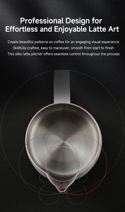 Jarra de Acero Inoxidable de 600 ml para Café Latte Art, Jarra para Barista, Venta al por Mayor ZeroHero - Product Image 2